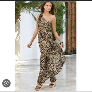Boston Proper one shoulder jumpsuit